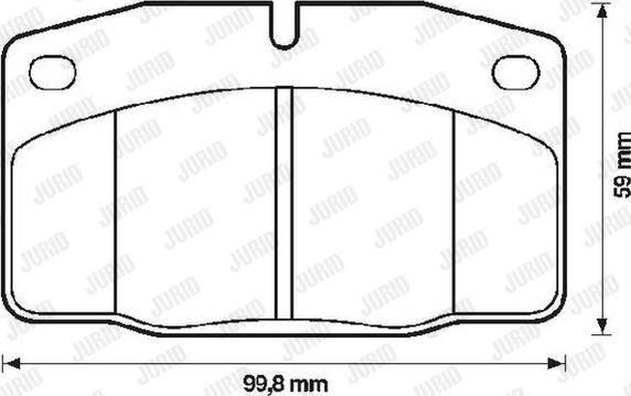 Jurid 571276D - Тормозные колодки, дисковые, комплект autospares.lv