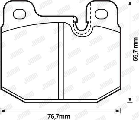 Jurid 571271D - Тормозные колодки, дисковые, комплект autospares.lv