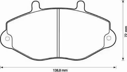 BOSCH F 026 000 102 - Тормозные колодки, дисковые, комплект autospares.lv