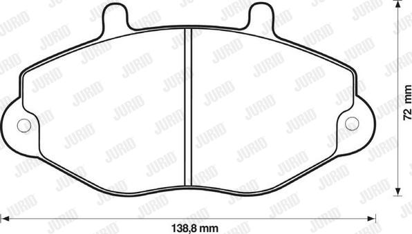 Jurid 571746J - Тормозные колодки, дисковые, комплект autospares.lv