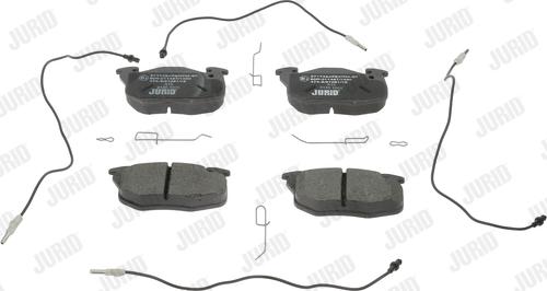 Jurid 571743J - Тормозные колодки, дисковые, комплект autospares.lv