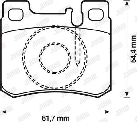 Jurid 571753D - Тормозные колодки, дисковые, комплект autospares.lv