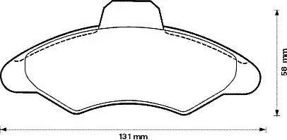 Jurid 571725J-AS - Тормозные колодки, дисковые, комплект autospares.lv