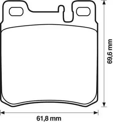 Jurid 571722J-AS - Тормозные колодки, дисковые, комплект autospares.lv