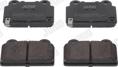 Jurid 573998J - Тормозные колодки, дисковые, комплект autospares.lv