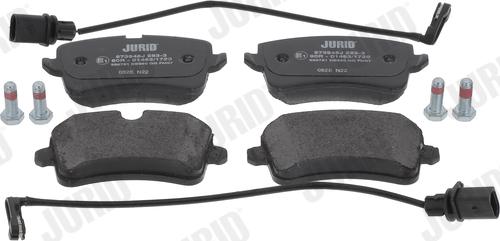 Jurid 573945J - Тормозные колодки, дисковые, комплект autospares.lv