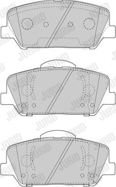 Jurid 573447J - Тормозные колодки, дисковые, комплект autospares.lv