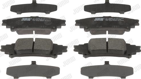 Jurid 573405J - Тормозные колодки, дисковые, комплект autospares.lv