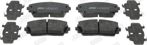 Jurid 573420J - Тормозные колодки, дисковые, комплект autospares.lv