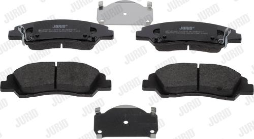 Jurid 573691J - Тормозные колодки, дисковые, комплект autospares.lv