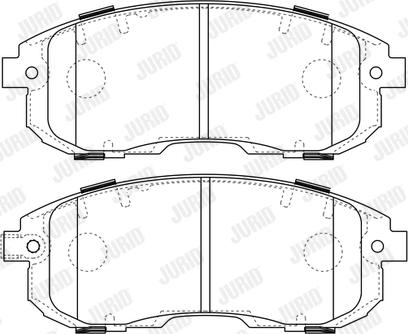 Jurid 573646J - Тормозные колодки, дисковые, комплект autospares.lv