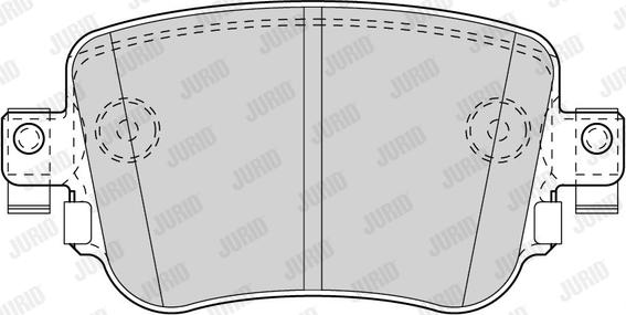 Jurid 573603J - Тормозные колодки, дисковые, комплект autospares.lv