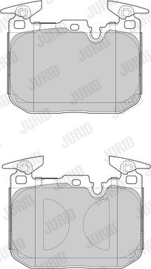 Jurid 573602J - Тормозные колодки, дисковые, комплект autospares.lv