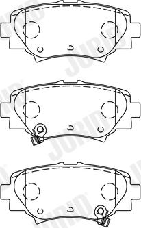 Jurid 573614J - Тормозные колодки, дисковые, комплект autospares.lv