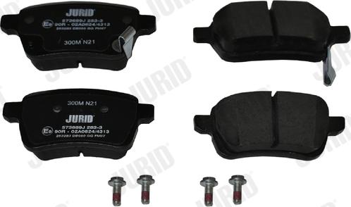 Jurid 573689J - Тормозные колодки, дисковые, комплект autospares.lv