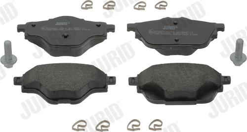 Jurid 573622J - Тормозные колодки, дисковые, комплект autospares.lv