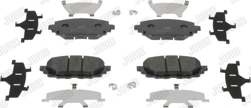 Jurid 573677J - Тормозные колодки, дисковые, комплект autospares.lv