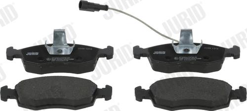 Jurid 573094J - Тормозные колодки, дисковые, комплект autospares.lv