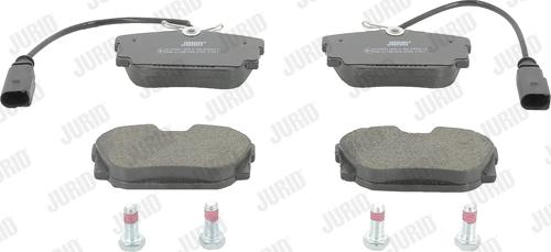 Jurid 573049J - Тормозные колодки, дисковые, комплект autospares.lv