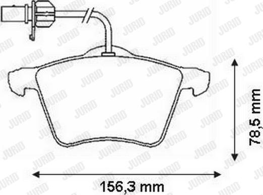 Jurid 573045J - Тормозные колодки, дисковые, комплект autospares.lv