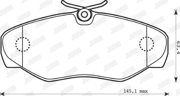 Jurid 573058J - Тормозные колодки, дисковые, комплект autospares.lv