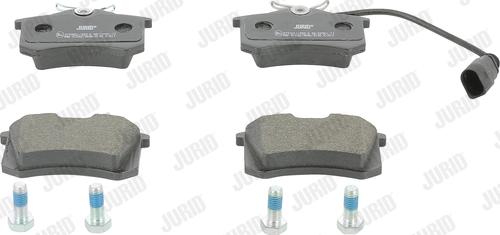 Jurid 573065J - Тормозные колодки, дисковые, комплект autospares.lv