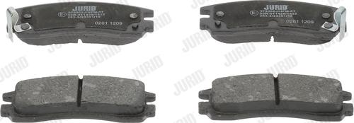 Jurid 573062J - Тормозные колодки, дисковые, комплект autospares.lv