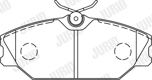 Jurid 573008J - Тормозные колодки, дисковые, комплект autospares.lv