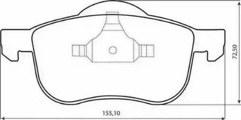 Jurid 573003J-AS - Тормозные колодки, дисковые, комплект autospares.lv