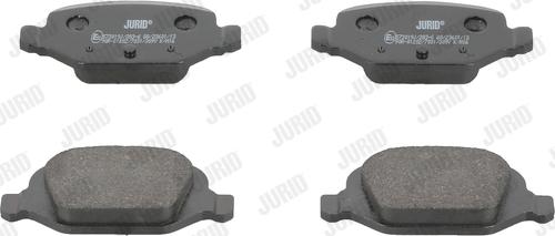 Jurid 573019J - Тормозные колодки, дисковые, комплект autospares.lv