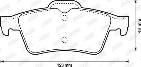 Jurid 573018J - Тормозные колодки, дисковые, комплект autospares.lv