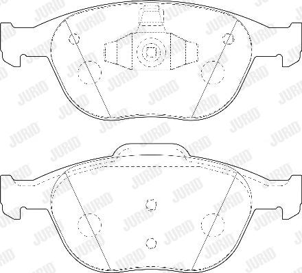 Jurid 573085D - Тормозные колодки, дисковые, комплект autospares.lv