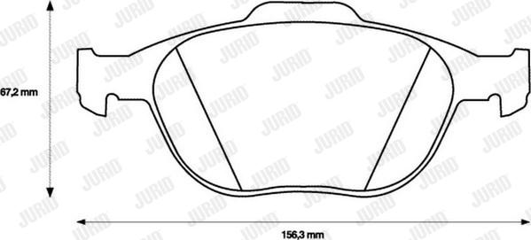 Jurid 573085JC - Тормозные колодки, дисковые, комплект autospares.lv