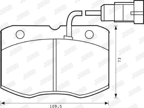 Jurid 573081J - Тормозные колодки, дисковые, комплект autospares.lv