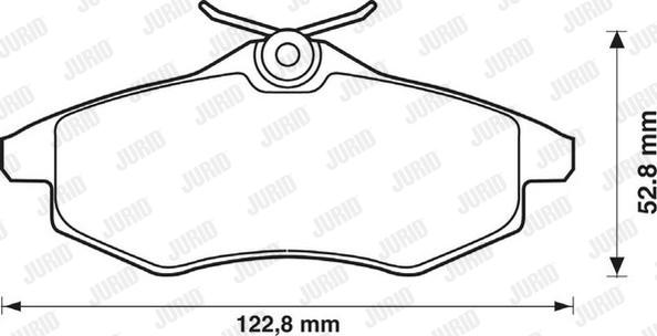 Jurid 573083JC - Тормозные колодки, дисковые, комплект autospares.lv