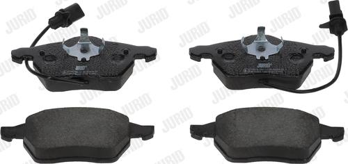 Jurid 573037D - Тормозные колодки, дисковые, комплект autospares.lv