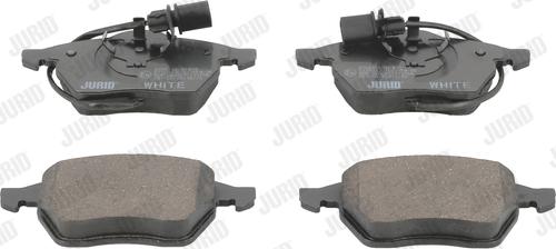 Jurid 573037JC - Тормозные колодки, дисковые, комплект autospares.lv