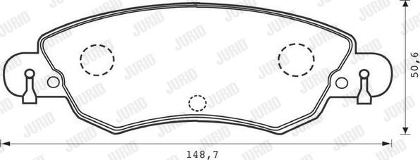 Jurid 573026JC - Тормозные колодки, дисковые, комплект autospares.lv