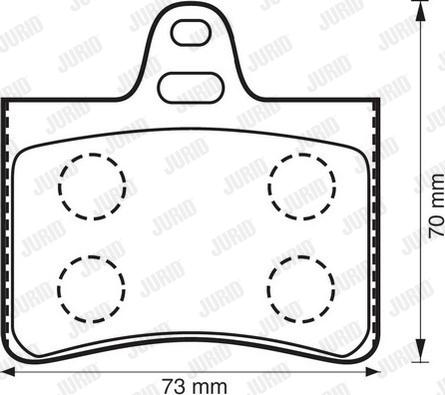 Jurid 573028J - Тормозные колодки, дисковые, комплект autospares.lv