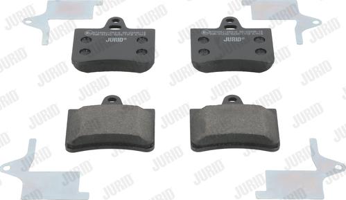 Jurid 573028J - Тормозные колодки, дисковые, комплект autospares.lv