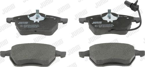 Jurid 573022J - Тормозные колодки, дисковые, комплект autospares.lv