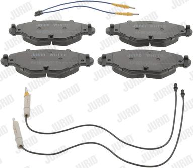 Jurid 573027JC - Тормозные колодки, дисковые, комплект autospares.lv