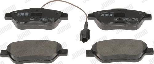 Jurid 573074D - Тормозные колодки, дисковые, комплект autospares.lv