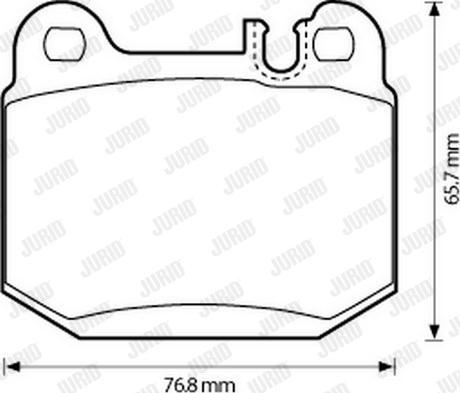 Jurid 573147J - Тормозные колодки, дисковые, комплект autospares.lv