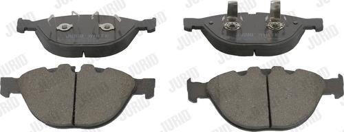 Jurid 573150JC - Тормозные колодки, дисковые, комплект autospares.lv