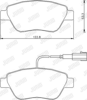 Jurid 573164J - Тормозные колодки, дисковые, комплект autospares.lv