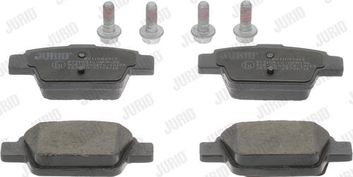 Jurid 573105JC - Тормозные колодки, дисковые, комплект autospares.lv