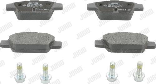 Jurid 573105J - Тормозные колодки, дисковые, комплект autospares.lv