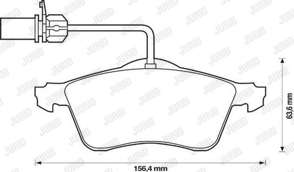 Jurid 573106J - Тормозные колодки, дисковые, комплект autospares.lv