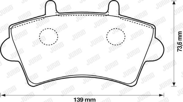 Jurid 573107J - Тормозные колодки, дисковые, комплект autospares.lv